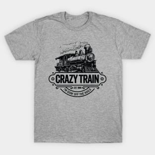 Crazy Train: Rock and Roll Steam Engine T-Shirt